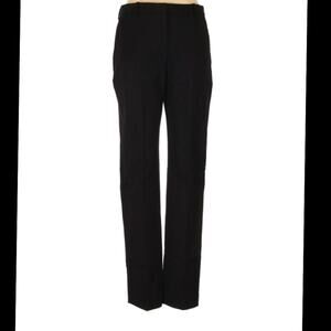 Theory Double Stretch Pleated Black Trouser Pant Women 4 NEW Professional Preppy